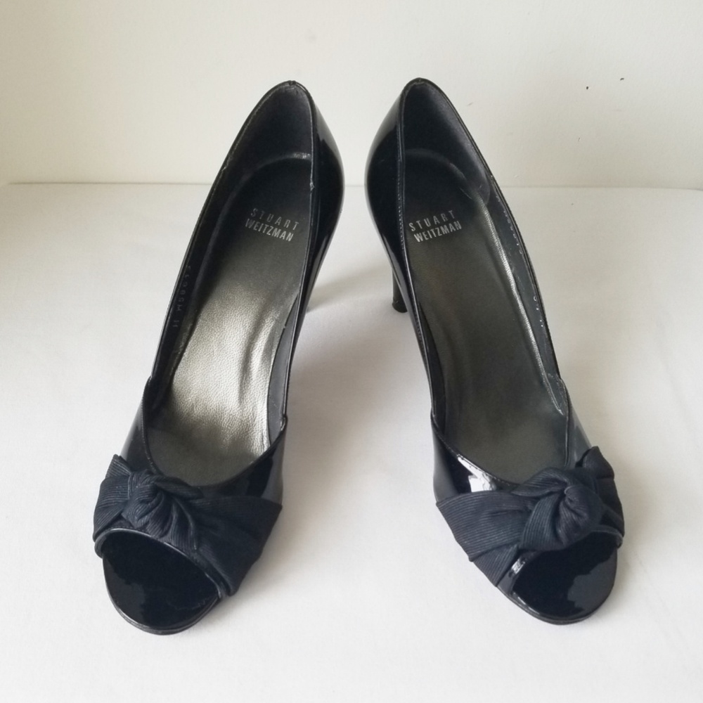 Stuart Weitzman Knotted D'orsay Open-Toe Heels - image 3